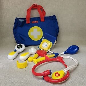 Fisher-Price Doctor/Vet Medical Kit With Working thermometer Age 3+ Playset